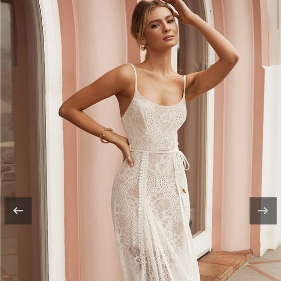 XS selfie Leslie lace dress maxi - Picture 1 of 8